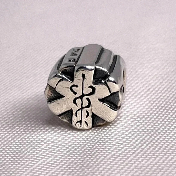 Chamilia Star Of Life Silver Charm 925 Sterling EMS Firefighter Medical - Picture 2 of 6